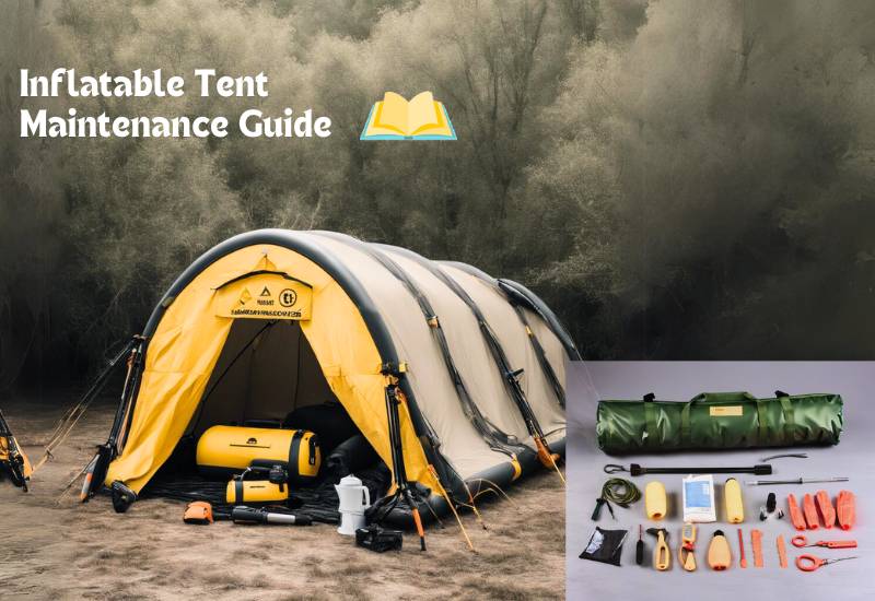 Inflatable Tent and tent Cleaning & Repair kit for maintenance