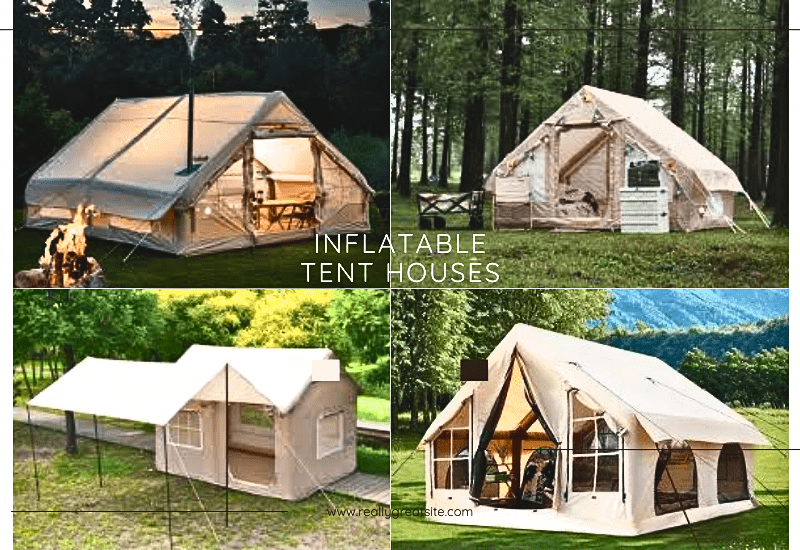 Images of 4 Inflatable tent houses and cabin tents