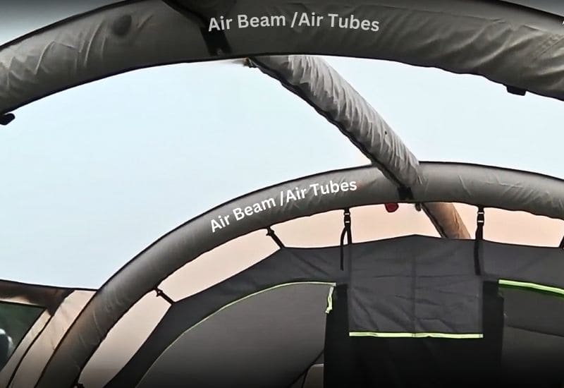 Air Beams or Air Tubes of an Inflatable Tent