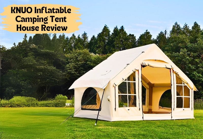 KNUO Inflatable Camping Tent House Featured Image