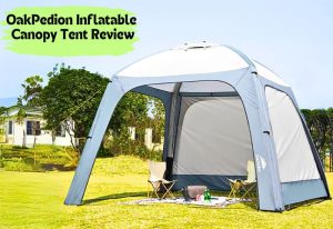 Installed OakPedion Inflatable Canopy Tent on a playground