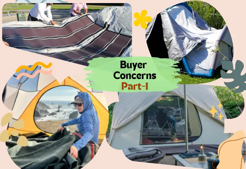 Inflatable tent buyers concerns 1-15