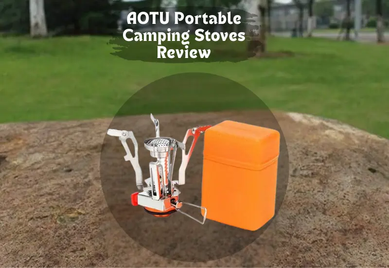AOTU Portable Camping Stove on a natural background